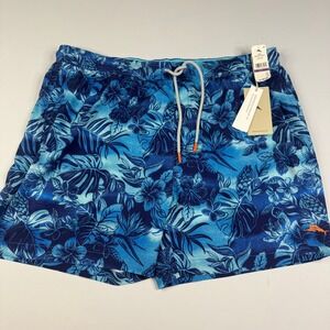 Tommy Bahama Swim Trunks Mens XXL Blue Naples Ocean Escape Floral UPF NWT